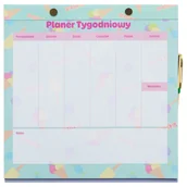 Planery - Planer Tygodniowy, Candy Shop, Jasnoniebieski - miniaturka - grafika 1