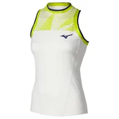 Koszulki sportowe damskie - Damski podkoszulek Mizuno Stargazer Tank Top White Yellow XL - miniaturka - grafika 1