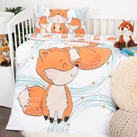 Prześcieradła dla dzieci - 4Home Bawełniane prześcieradło do łóżeczka Foxes,100 x 135 cm, 40 x 60 cm - miniaturka - grafika 1