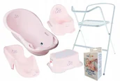 Wanienki dla dzieci - WANIENKA DO KĄPIELI DLA DZIECKA TEGA WANNA STOJAK + AKCESORIA "ZESTAW 8w1" - miniaturka - grafika 1