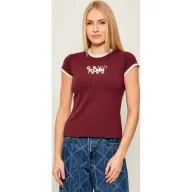Koszulki i topy damskie - Calvin Klein Jeans T-shirt Slim Fit - miniaturka - grafika 1