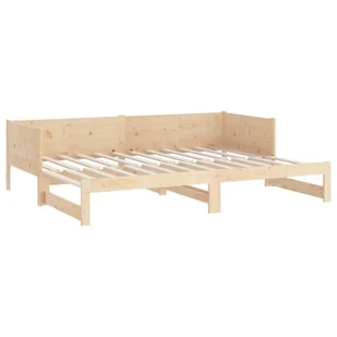 Lumarko Łóżko rozsuwane, lite drewno sosnowe, 2x(80x200) cm - Łóżka - miniaturka - grafika 10