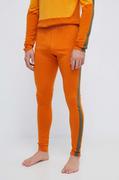 Spodnie sportowe męskie - Icebreaker legginsy funkcyjne 200 Oasis Sonebula kolor pomarańczowy - miniaturka - grafika 1