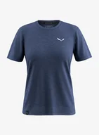 Koszulki i topy damskie - Koszulka damska Salewa Eagle Minilogo AM T-Shirt - dark denim - miniaturka - grafika 1