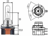 Żarówki samochodowe - Hella Żarówka H15 15/55W 12V 8GJ 168 119-001 - miniaturka - grafika 1