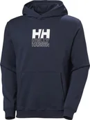 Bluzy męskie - Helly Hansen Helly Hansen męska bluza z kapturem COTTON FLEECE GRAPHIC HOODIE 54158 597 2XL - miniaturka - grafika 1