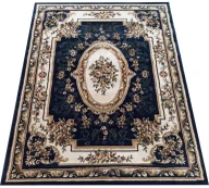 Dywany - Granatowy klasyczny dywan rozeta W4-K65 - miniaturka - grafika 1