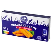 Ryby świeże i mrożone - Carrefour Classic Paluszki rybne z fileta dorsza 300 g - miniaturka - grafika 1