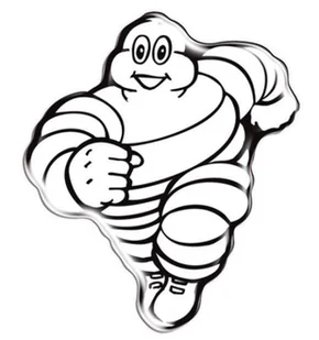 5x NAKLEJKA WLEP ZNACZEK TATTOO NA AUTO FOLIA SAMOPRZYLEPNA BAŁWANEK MICHELIN 3D  5 x 4,3cm 1/05085 - Akcesoria motoryzacyjne - miniaturka - grafika 1