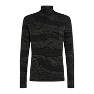 Koszulki męskie - Koszulka męska Icebreaker Merino 260 Vertex LS Half Z Snow Guide Black/Galaxy/J M - miniaturka - grafika 1