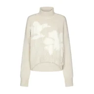 Dresy damskie - maglie donna dondup - dolcevita - beige - miniaturka - grafika 1