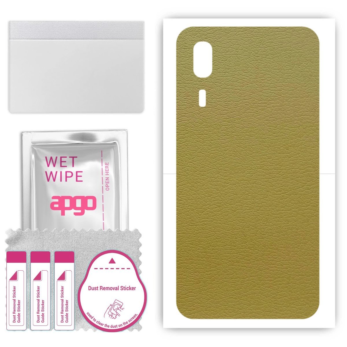 Folia naklejka skórka strukturalna na TYŁ do Samsung Galaxy A2 Core - Skóra Oliwkowa - apgo SKINS