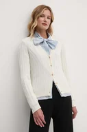 Swetry damskie - Pepe Jeans kardigan IZABEL CARDIGAN damski kolor beżowy lekki PL702225 - miniaturka - grafika 1