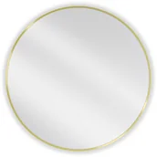 Lustra - Mexen Loft lustro łazienkowe okragłe 80 cm, rama złota - 9850-080-080-000-50 - miniaturka - grafika 1