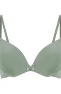 Biustonosze - Hunkemöller Biustonosz usztywniany z fiszbinami Plunge Zielony - miniaturka - grafika 1