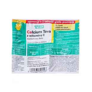 Pliva Calcium 14 szt. - Witaminy i minerały - miniaturka - grafika 1