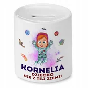 Skarbonki - Skarbonka 330 ml Dla Korneli Córki Dziecka Prezent z Nadrukiem ze Zdjęciem + Opakowanie na prezent (wzór 01) - miniaturka - grafika 1