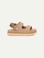 Sandały damskie - UGG Skórzane sandały "Golden Glide" w kolorze beżowym - miniaturka - grafika 1