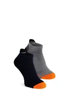 Odzież trekkingowa męska - Skarpety trekkingowe Salewa MTN TRN AM Low Sock - navy - miniaturka - grafika 1