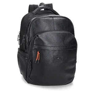 Pepe Jeans Egham Plecaki poliestrowe i szczegóły ze sztucznej skóry, czarny, Czarny (Black), Talla única, plecak na komputer - Plecaki - miniaturka - grafika 1