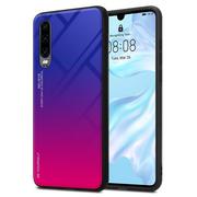 Etui i futerały do telefonów - Pokrowiec Do Huawei P30 Etui w FIOLETOWO - CZERWONY TPU Obudowa Case Cover Plecki Ochronny Cadorabo - miniaturka - grafika 1