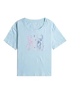 Koszulki dla dziewczynek - ROXY Modna koszulka dziewczęca niebieska 4 - grafika 1