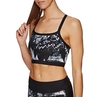 Koszulki i topy damskie - O'Neill Damski Active reversible bra top Sport, Black AOP W/White, L - miniaturka - grafika 1