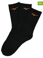 Skarpetki męskie - Mizuno Skarpety sportowe (3 pary) w kolorze czarnym - miniaturka - grafika 1