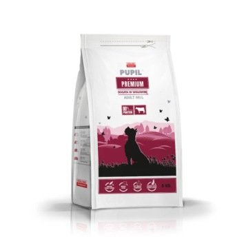 Karma sucha dla psa PUPIL FOODS Premium Adult Medium & Large, bogata w wołowinę, 3 kg