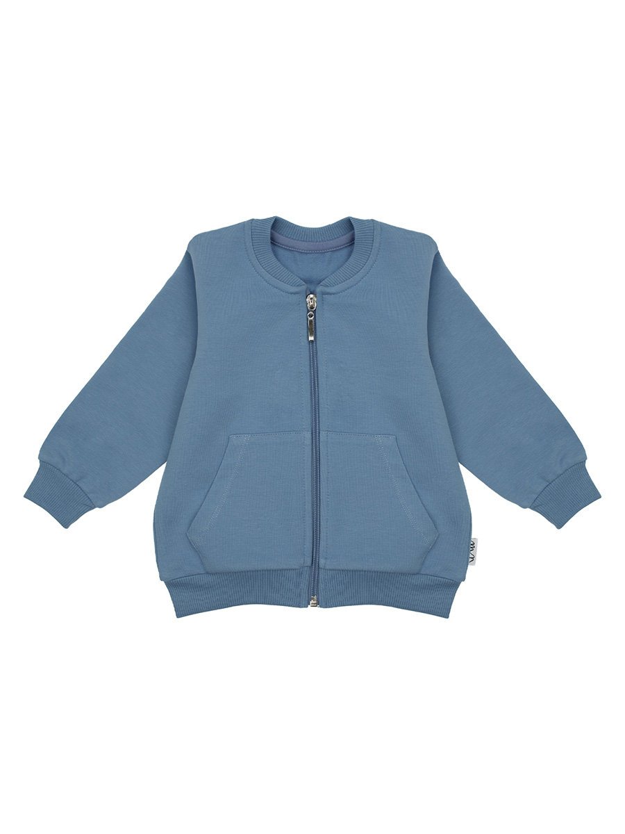 Chłopięca bluza bomberka ze stójką niebieska Nicol,r.86