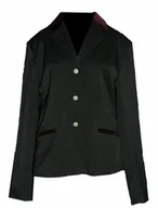 Kurtki jeździeckie - Jacson Marynarka z welurowym kołnierzykiem damska - miniaturka - grafika 1