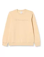 Bluzy damskie - Champion Damska bluza z okrągłym dekoltem Legacy American Classics Powerblend z logo polarowym, taupe Brown, XXL - miniaturka - grafika 1