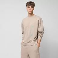 Bluzy sportowe męskie - Męska bluza dresowa nierozpinana bez kaptura Outhorn OTHWSS24TSWSM1172 - beżowa - miniaturka - grafika 1