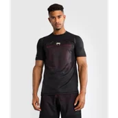 Kimona, stroje i obuwie - Venum Koszulka Techniczna Treningowa G-Fit Dry Tech T-shirt Deep Black/Fire Red - miniaturka - grafika 1