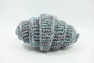 Dziergany na drutach szalik Freshmint - Apaszki i szaliki damskie - miniaturka - grafika 1