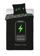 Pościel - Faro Pościel 160x200 bawełniana świecąca w ciemności Sleep Mode Gamer 023_20211005160912 - miniaturka - grafika 1