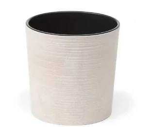 LAMELA Doniczka plastikowa 25 cm biała MALWA - Donice - miniaturka - grafika 1