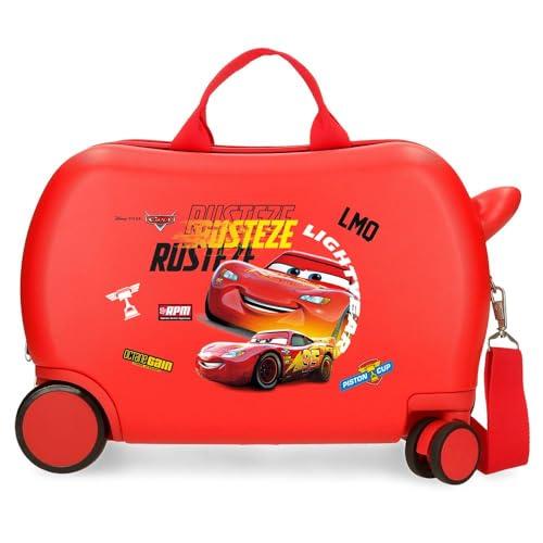 Joumma Disney Cars Rusteze Lightyear Walizka dziecięca czerwona 45 x 31 x 20 cm twardy ABS 24,6 l 1,8 kg 4 koła bagaż podręczny, Czerwone, walizka dziecięca