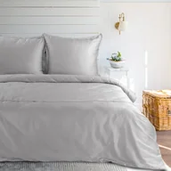 Pościel - Pościel 220x200 z koronką srebrna satynowa Retro 5 Eurofirany - miniaturka - grafika 1