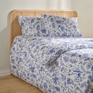 Pościel - Komplet pościeli z mikrofibry Secret Garden 220 x 200 cm + 2 x 70 x 80 cm niebieski - miniaturka - grafika 1