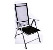 Garthen Komplet 2 x krzesła rozkładane - czarne
