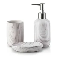 Akcesoria łazienkowe - ODETTE NATURAL Komplet łazienkowy - miniaturka - grafika 1