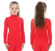 Bluzy narciarskie - Brubeck Bluza thermo jr ls13650 czerwony BLUZA JR WMN 140/146 MALINA - miniaturka - grafika 1