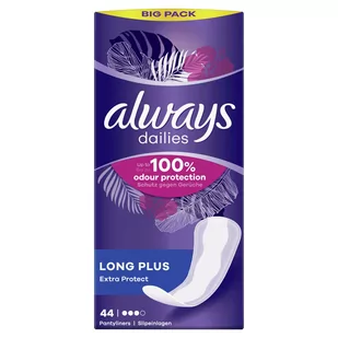 Always - Wkładki higieniczne Long Plus Trio 44szt - Akcesoria obuwnicze - miniaturka - grafika 1