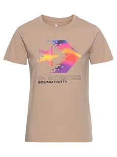 Converse Koszulka w kolorze beżowym - Koszulki i topy damskie - miniaturka - grafika 1