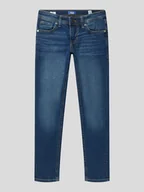 Spodnie i spodenki dla chłopców - Jeansy o kroju slim fit z dodatkiem streczu model ‘GLENN’ - miniaturka - grafika 1