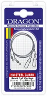 Inne akcesoria dla wędkarzy - Przypon Dragon Hm 7X7 STEEL GUARD CARBON 30CM 6KG 57-106-30 - miniaturka - grafika 1