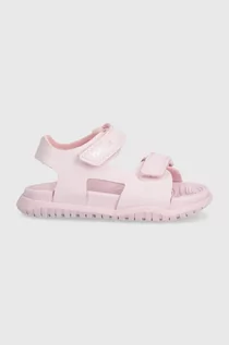 Buty dla dziewczynek - Geox sandały dziecięce SANDAL FUSBETTO kolor różowy - grafika 1