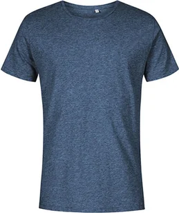 X.O by Promodoro 1400 Koszulka męska z okrągłym dekoltem, bawełna czesana - Kolor: Heather Navy - Rozmiar: XS - Koszulki męskie - miniaturka - grafika 1