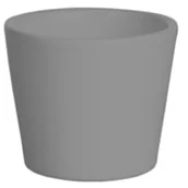 Donice - Osłonka ceramiczna prymula 440 12 cm jasny grafit mat Cermax - miniaturka - grafika 1